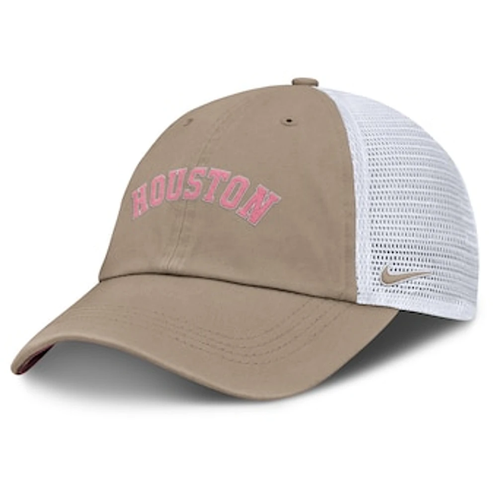 Unisex Nike Khaki/White Houston Astros Mother's Day Club Trucker Adjustable Hat