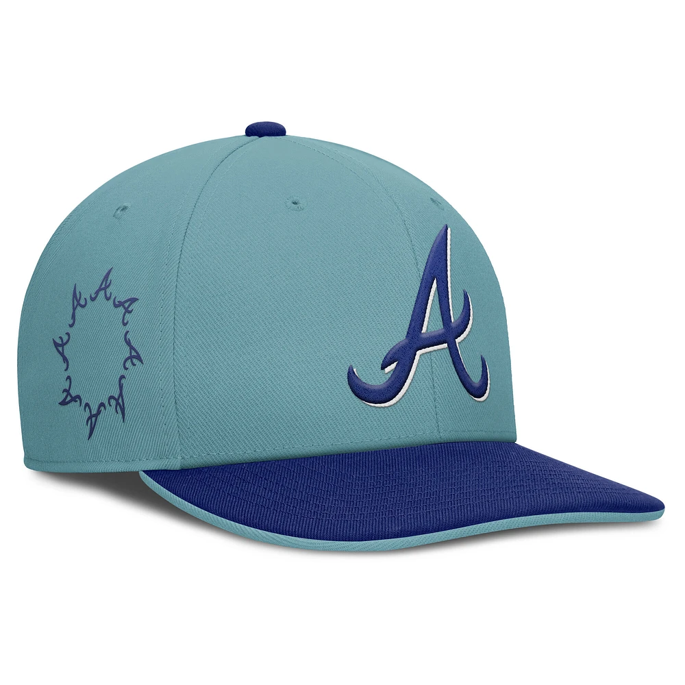 Men's Nike Turquoise Atlanta Braves Father's Day Pro Performance Snapback Hat
