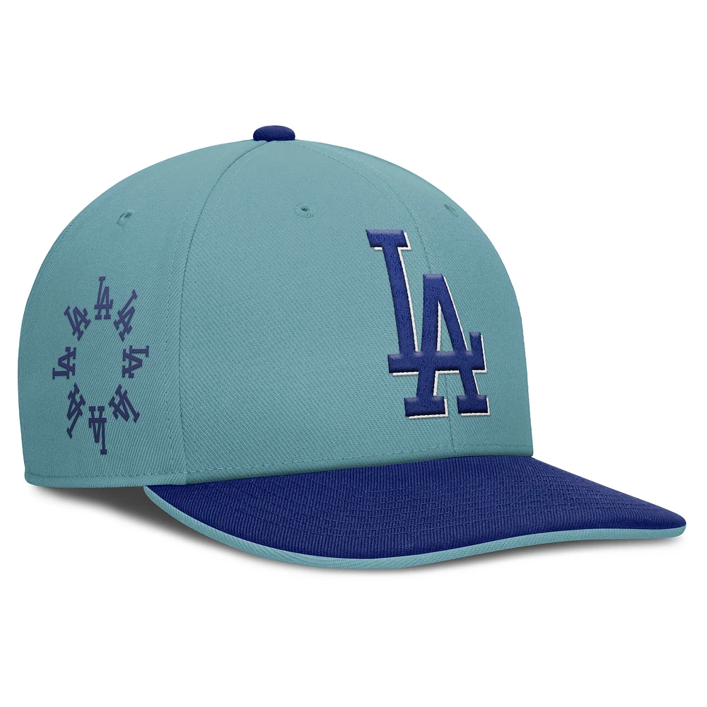 Men's Nike Turquoise Los Angeles Dodgers Father's Day Pro Performance Snapback Hat
