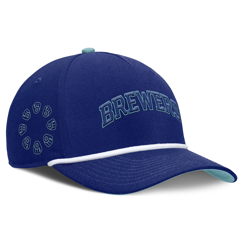 Men's Nike Royal Milwaukee Brewers Father's Day Rise Adjustable Hat