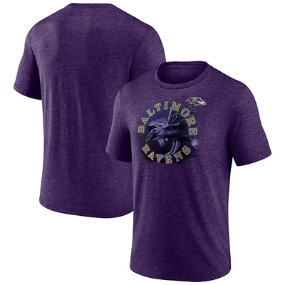 Men's Purple Baltimore Ravens Sporting Chance Tri-Blend T-Shirt