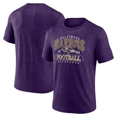 Men's Purple Baltimore Ravens Official Retro Tri-Blend T-Shirt