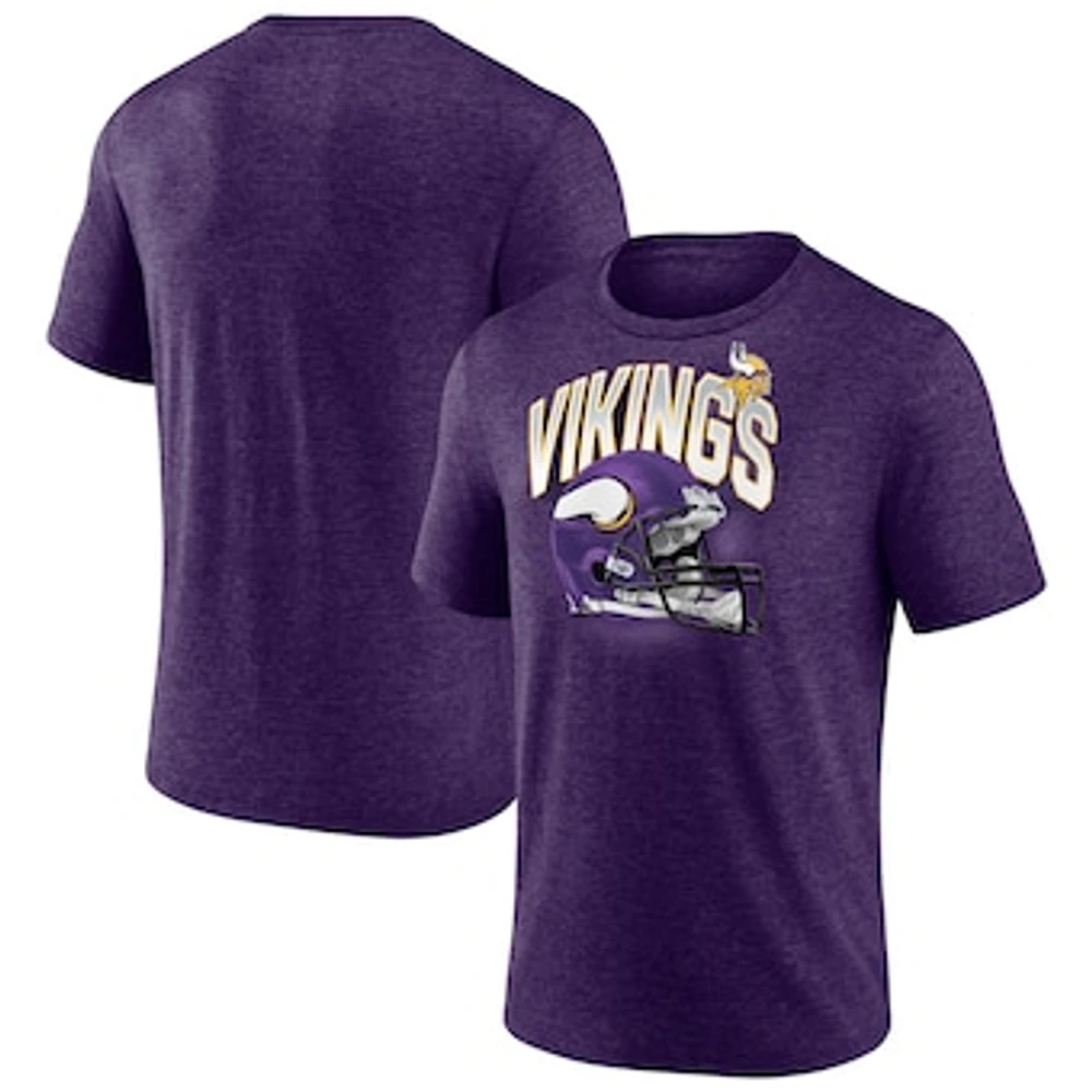 Men's Purple Minnesota Vikings End Around Tri-Blend T-Shirt