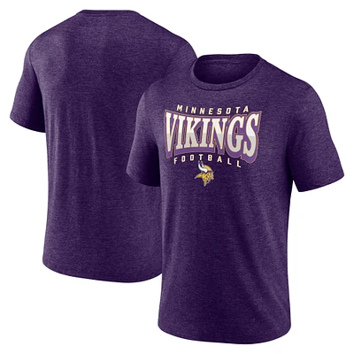 Men's Purple Minnesota Vikings Divided Warp Tri-Blend T-Shirt