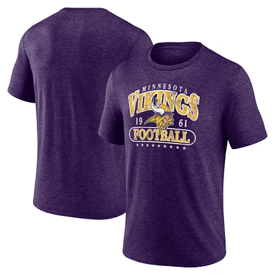 Men's Purple Minnesota Vikings Official Retro Tri-Blend T-Shirt