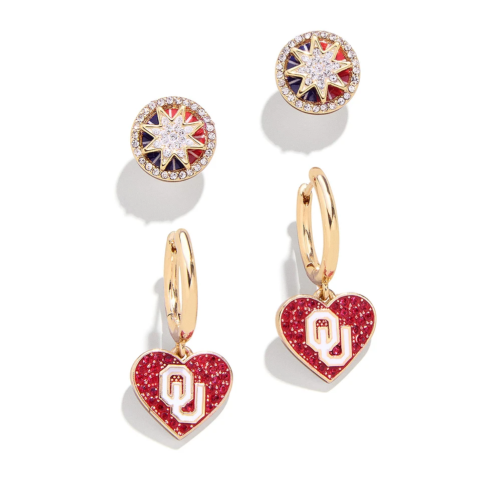BaubleBar Oklahoma Sooners Earring Set