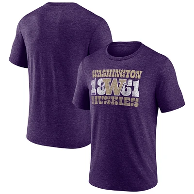 Men's Purple Washington Huskies Established Tri-Blend T-Shirt