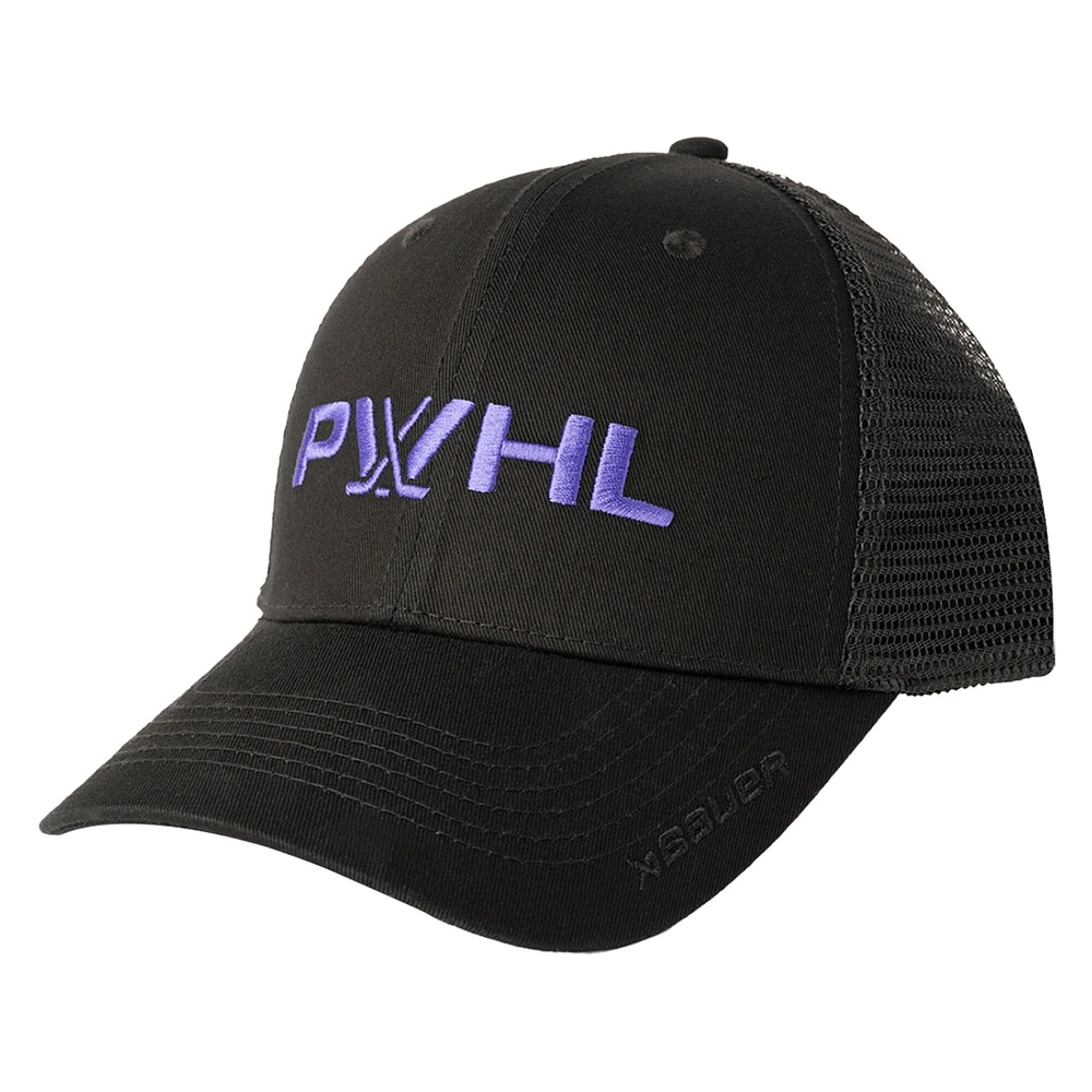 Unisex Black PWHL Meshback Adjustable Hat