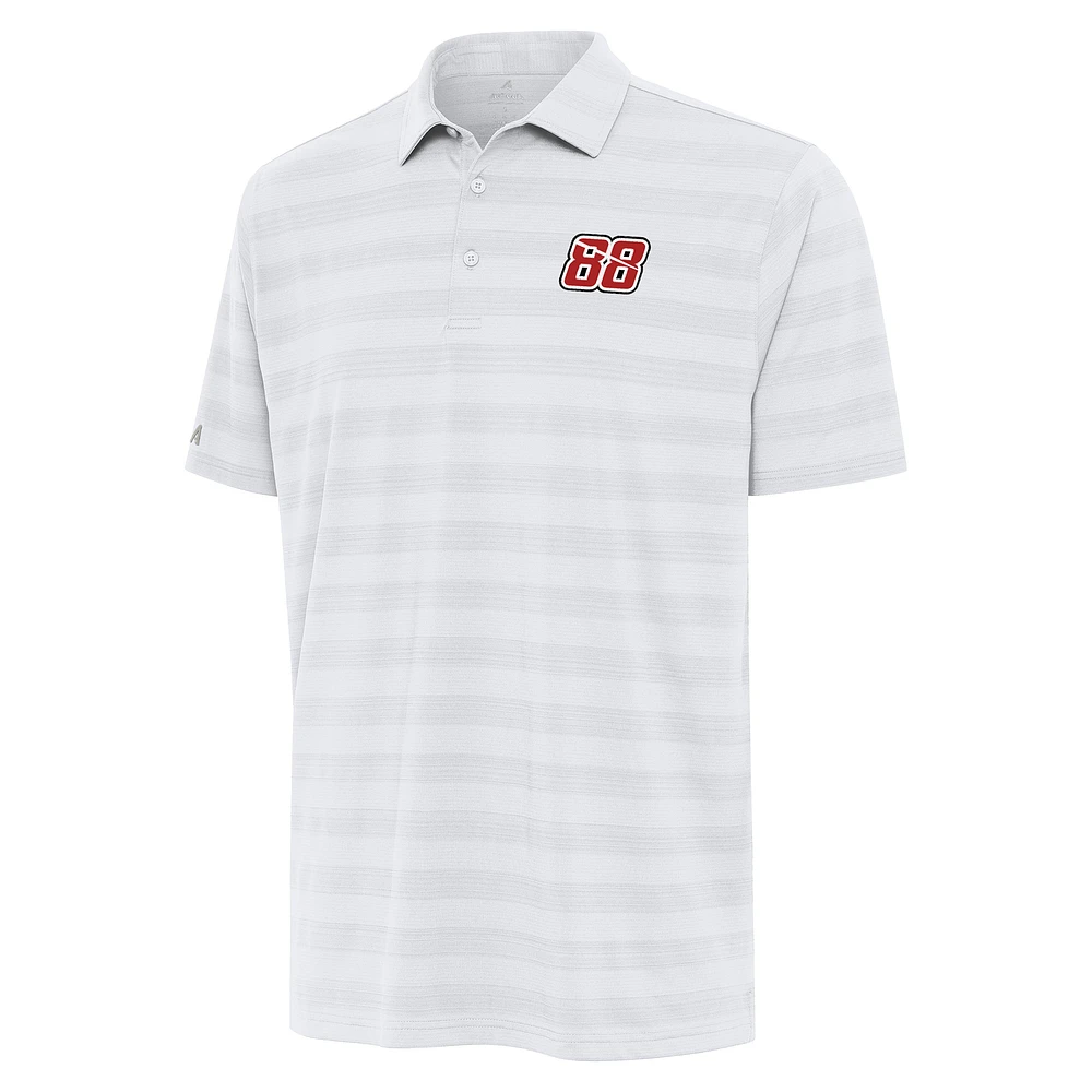 Men's Antigua White Shane van Gisbergen Tunnel Polo