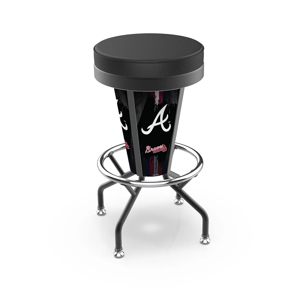 Atlanta Braves 30" Lighted Bar Stool