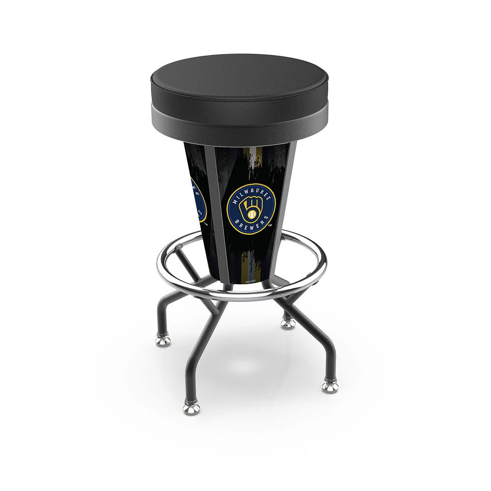 Milwaukee Brewers 30" Lighted Bar Stool