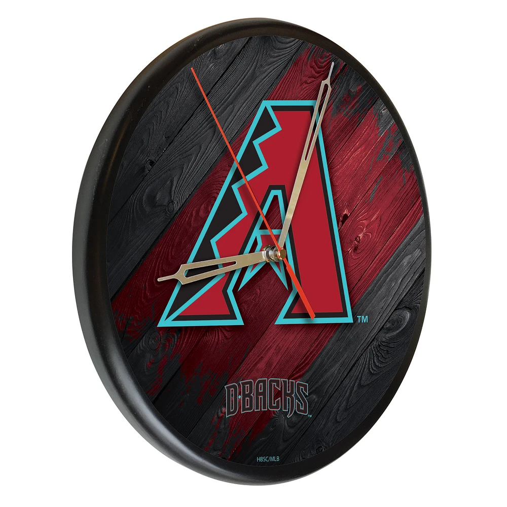 Arizona Diamondbacks 13" Solid Wood Clock