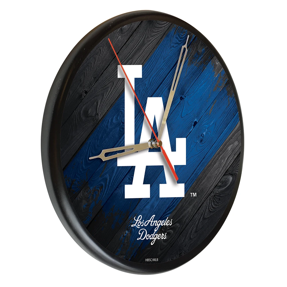Los Angeles Dodgers 13" Solid Wood Clock
