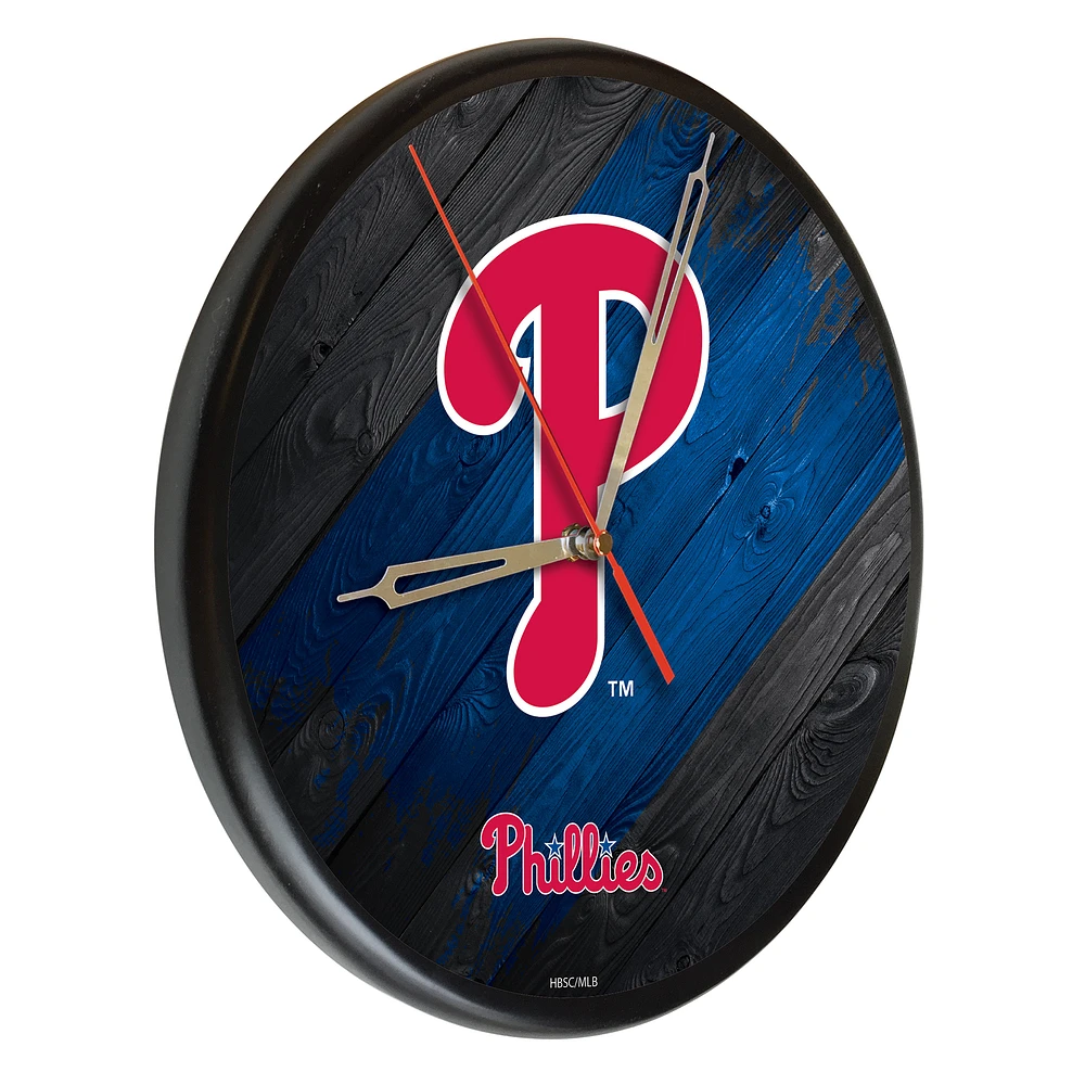 Philadelphia Phillies 13" Solid Wood Clock