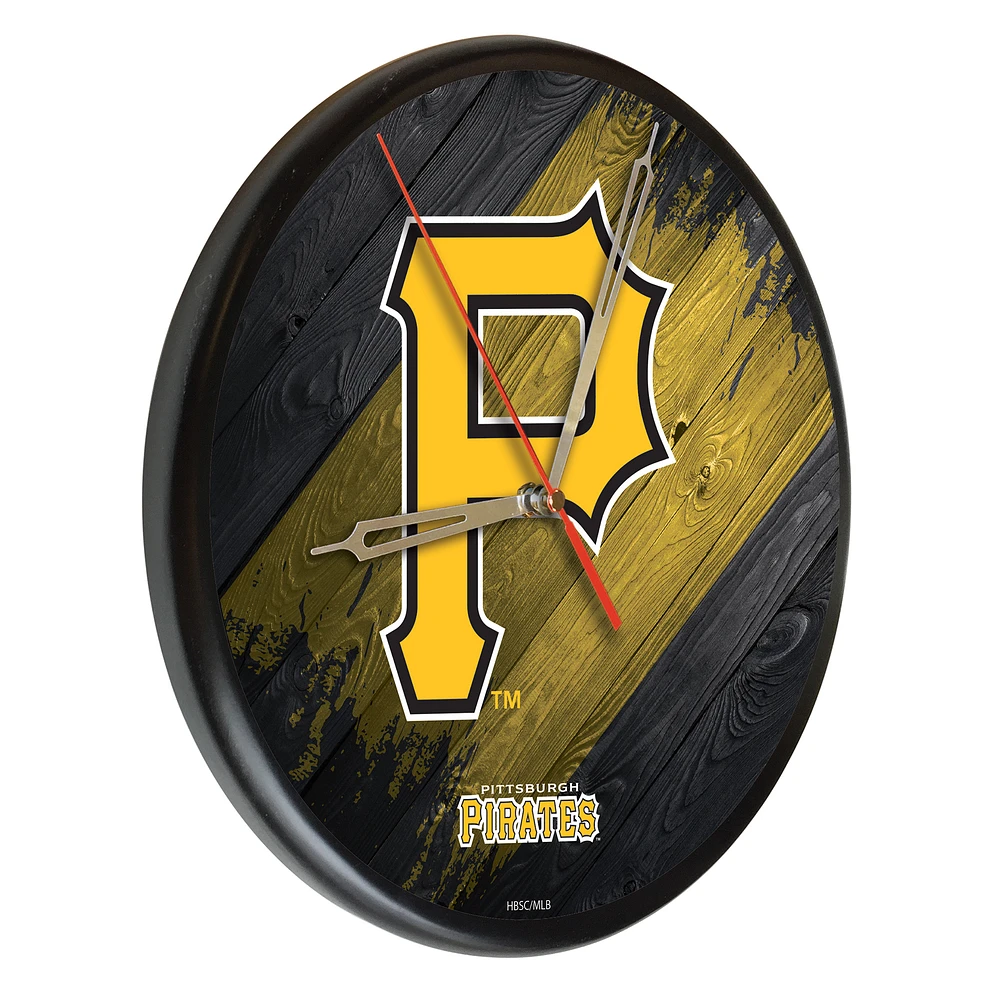 Pittsburgh Pirates 13" Solid Wood Clock