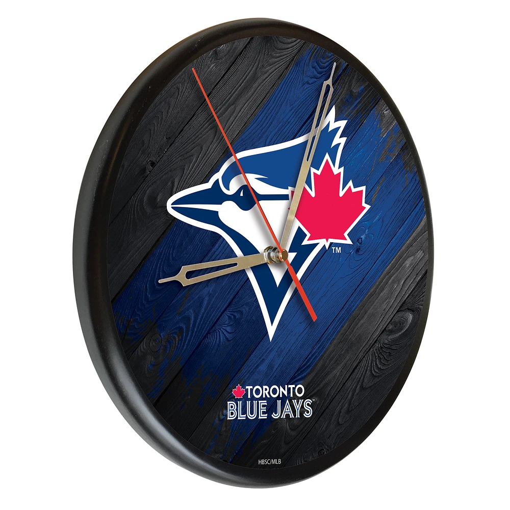 Toronto Blue Jays 13" Solid Wood Clock