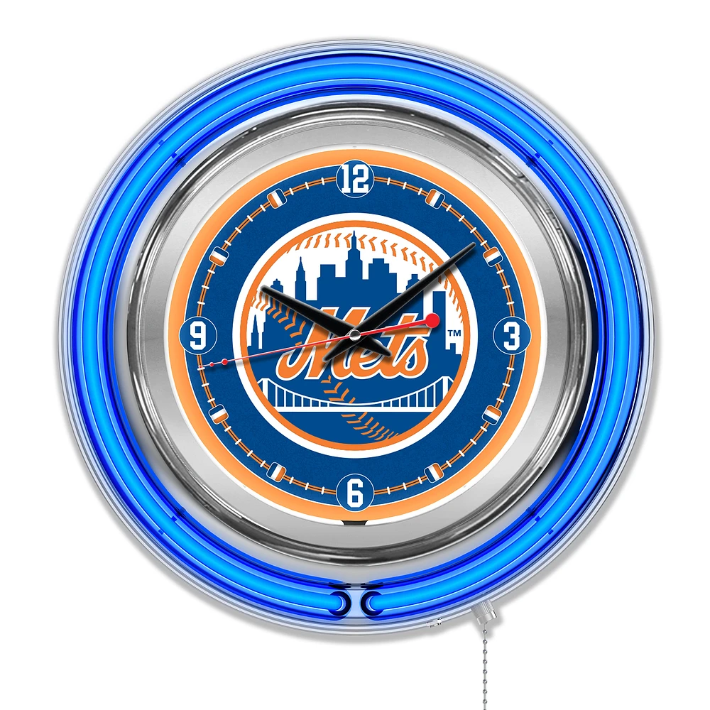 New York Mets Double-Walled Neon Clock