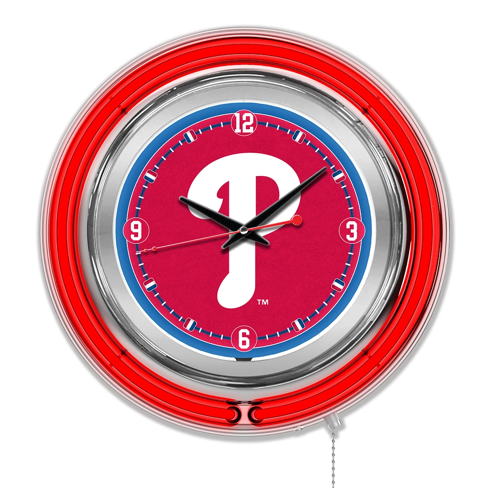 Philadelphia Phillies Double-Walled Neon Clock