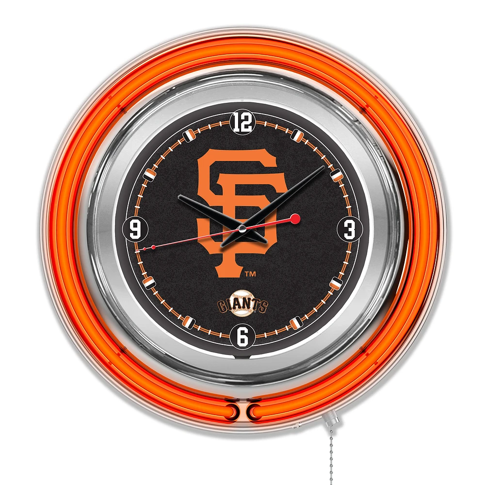 San Francisco Giants Double-Walled Neon Clock