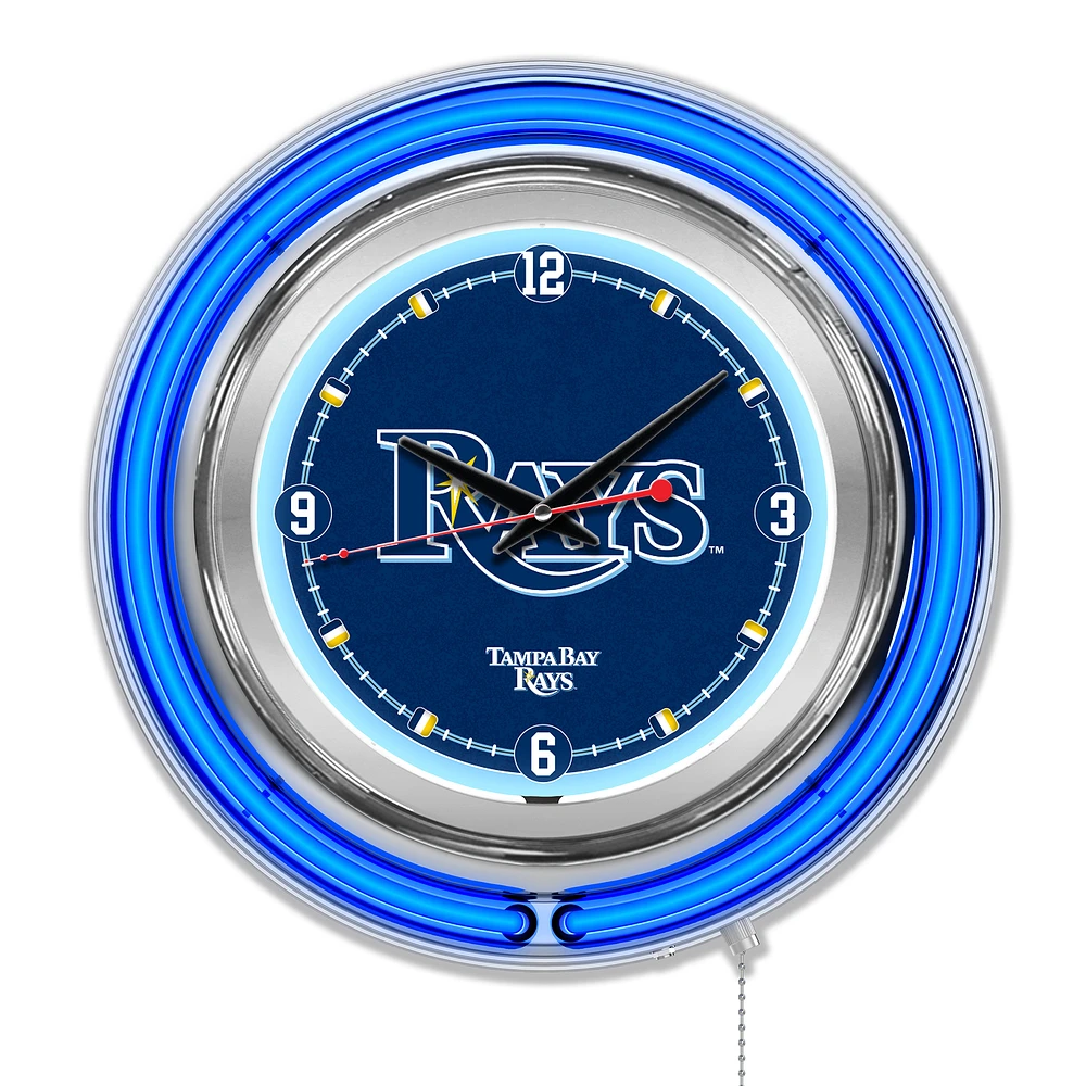 Tampa Bay Rays Double-Walled Neon Clock