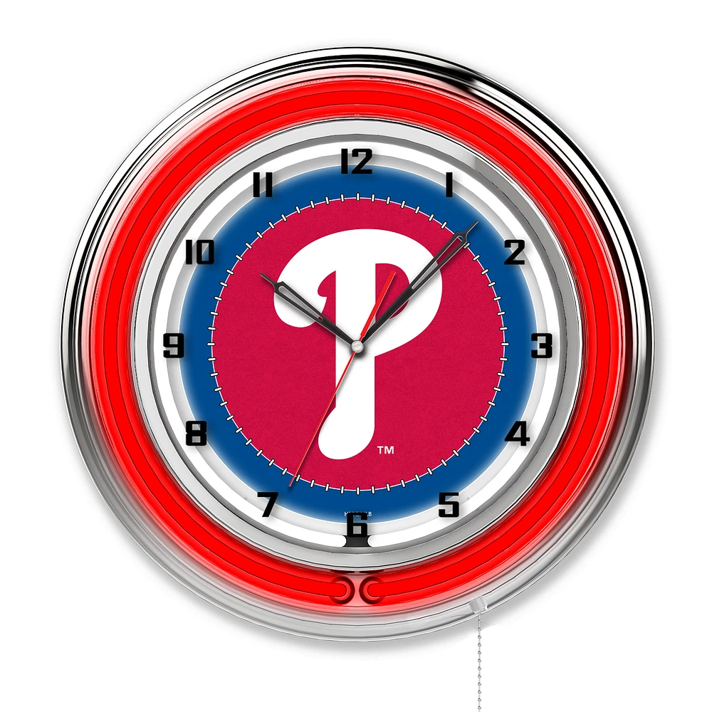 Philadelphia Phillies 19" Double Neon Wall Clock