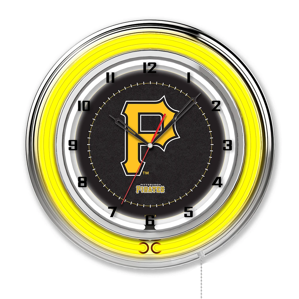 Pittsburgh Pirates 19" Double Neon Wall Clock