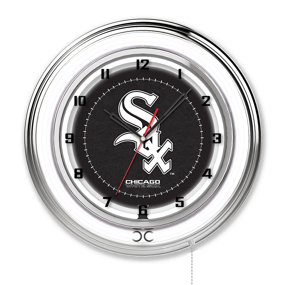 Chicago White Sox 19" Double Neon Wall Clock