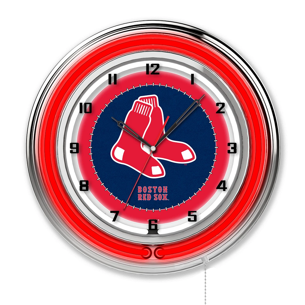 Boston Red Sox 19" Double Neon Wall Clock