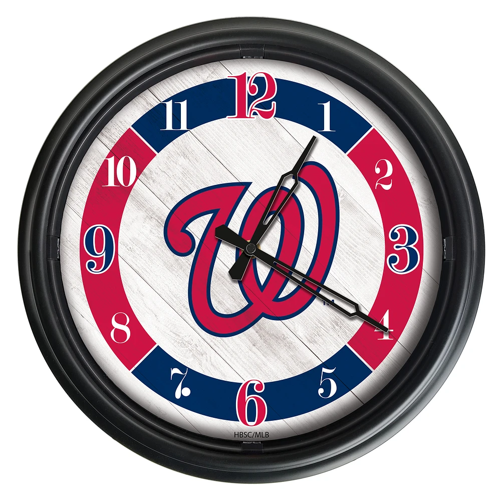Washington Nationals Indoor/Outdoor LED Wall Clock