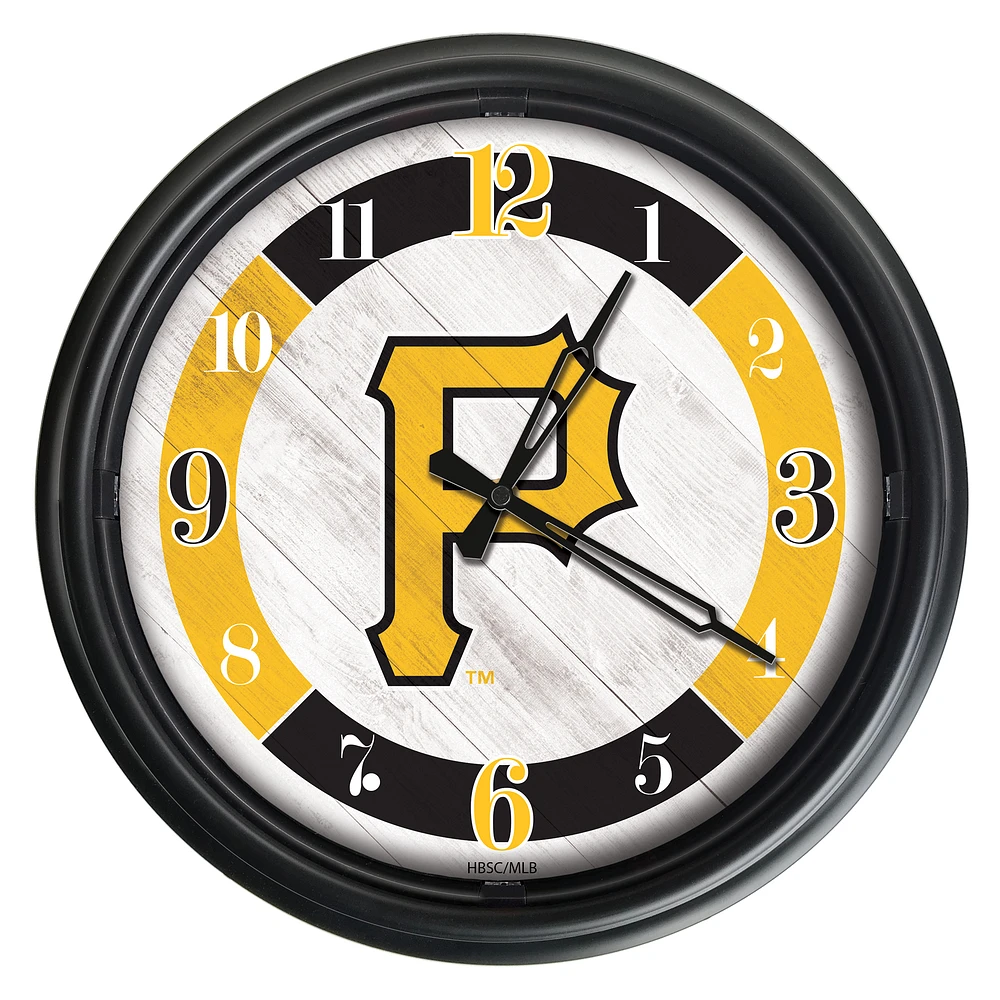 Pittsburgh Pirates Indoor/Outdoor LED Wall Clock