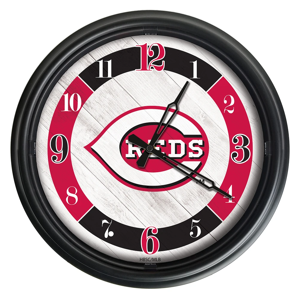 Cincinnati Reds Indoor/Outdoor LED Wall Clock