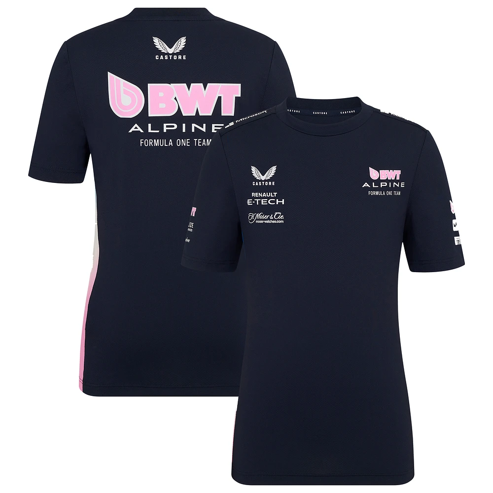 Youth Castore Navy Alpine 2025 Team Wear Set Up T-Shirt