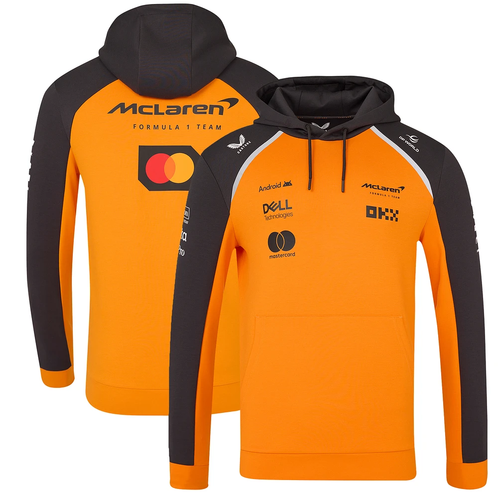 Unisex McLaren Orange/Anthracite F1 Team 2025 Replica Pullover Hoodie