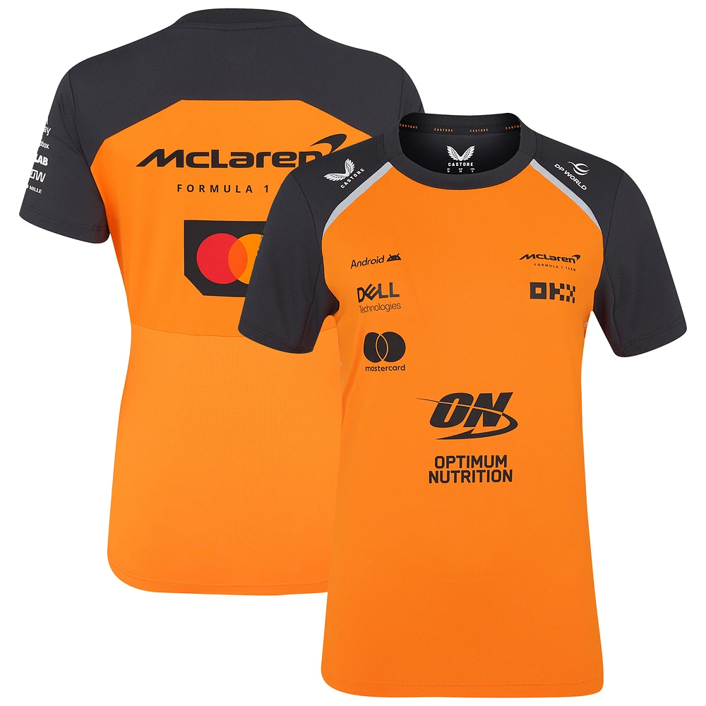Women's McLaren Orange/Anthracite F1 Team 2025 Replica Set Up T-Shirt
