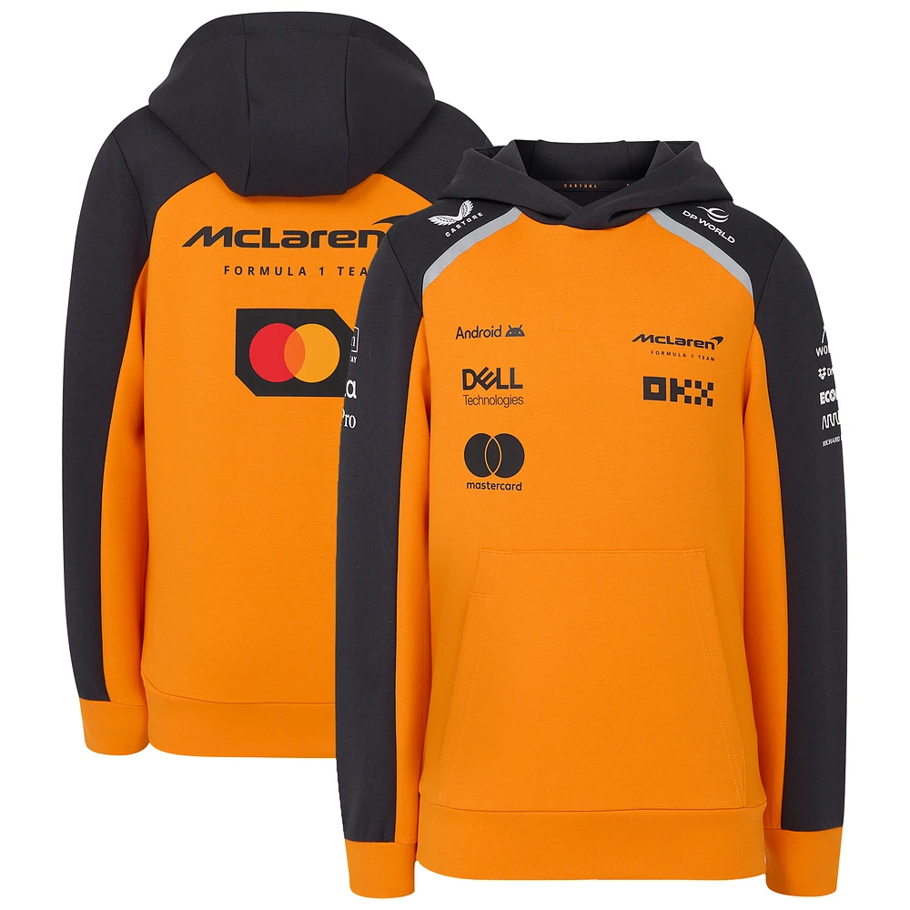 Youth McLaren Orange/Anthracite F1 Team 2025 Replica Pullover Hoodie