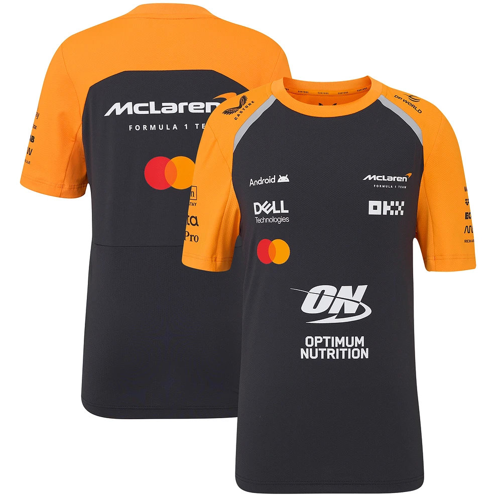 Youth McLaren Anthracite/Orange F1 Team 2025 Replica Set Up T-Shirt