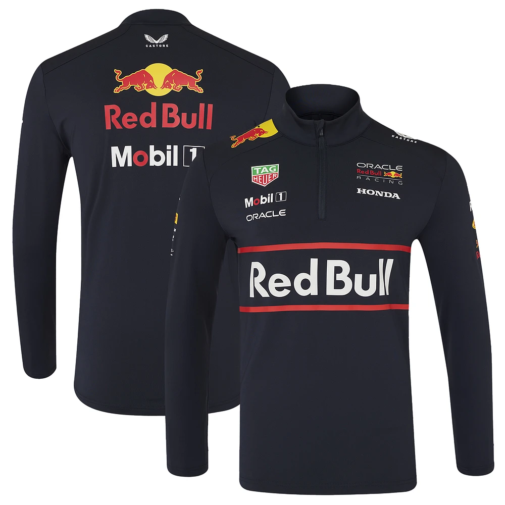 Unisex Red Bull Racing Navy Replica Midlayer Quarter-Zip Jacket