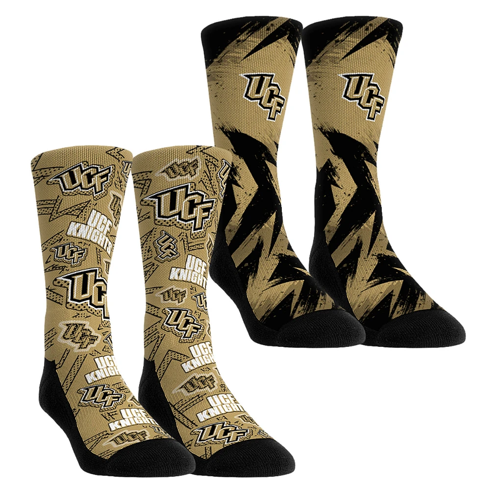 Unisex Rock Em Socks UCF Knights Game Day Two-Pack Crew Set