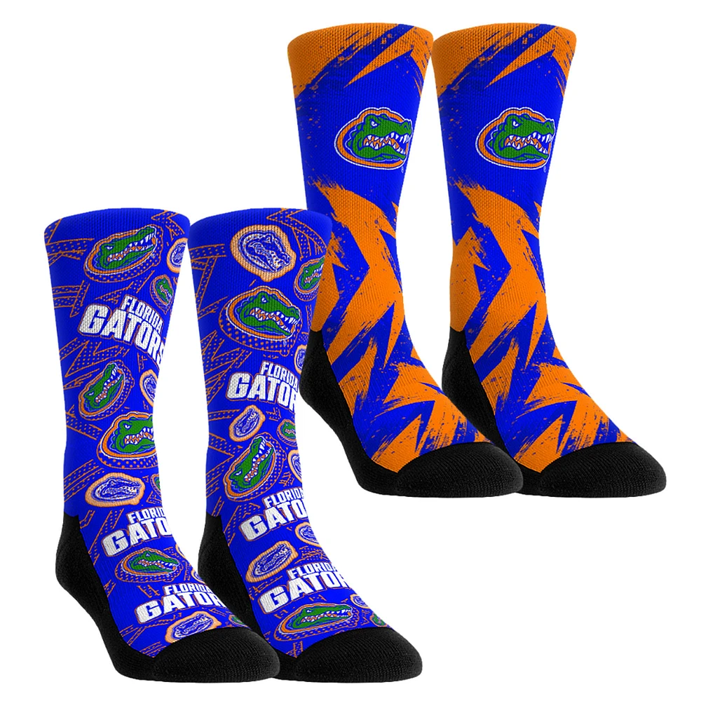 Unisex Rock Em Socks Florida Gators Game Day Two-Pack Crew Set