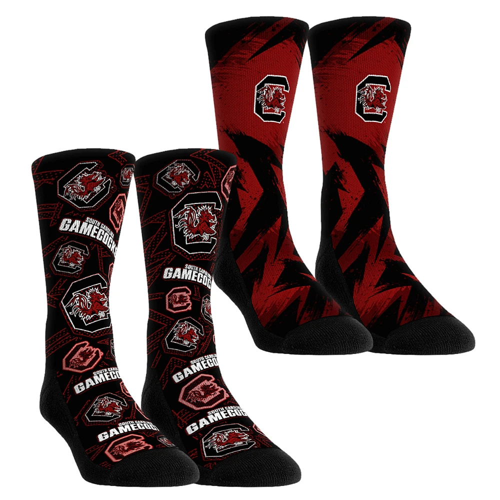 Youth Rock Em Socks South Carolina Gamecocks Game Day Two-Pack Crew Set