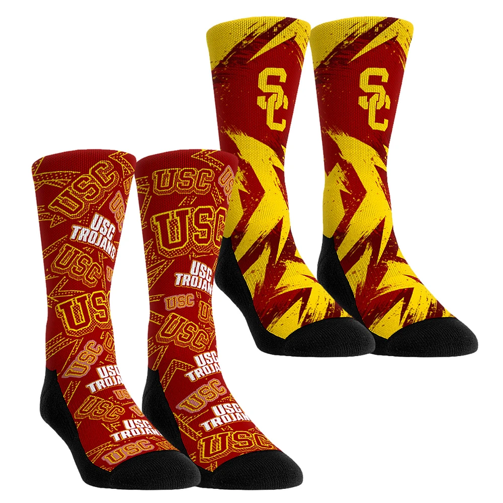 Youth Rock Em Socks USC Trojans Game Day Two-Pack Crew Set
