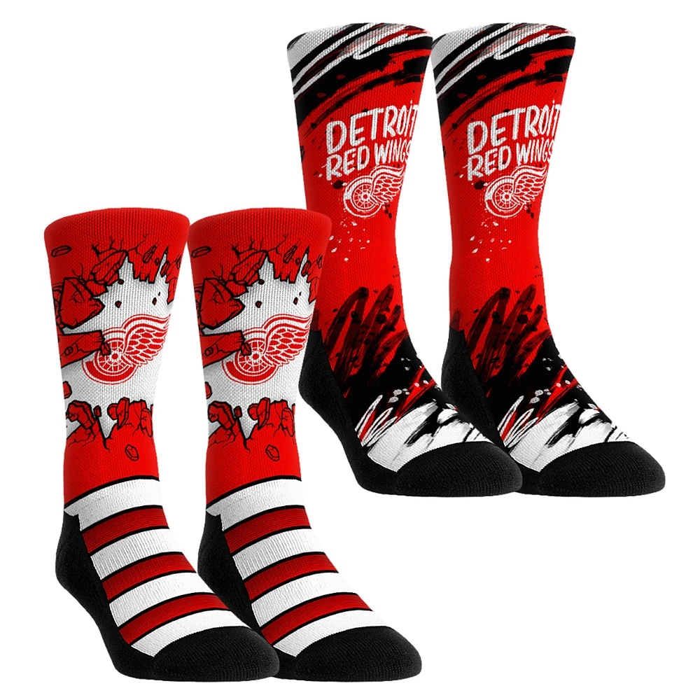 Unisex Rock Em Socks Detroit Red Wings Ice Breaker Two-Pack Crew Set