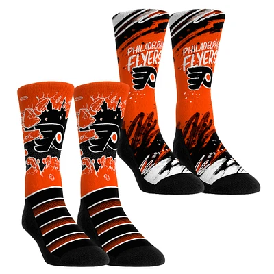 Youth Rock Em Socks Philadelphia Flyers Ice Breaker Two-Pack Crew Set