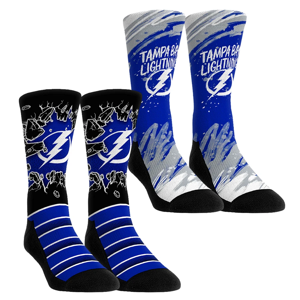 Youth Rock Em Socks Tampa Bay Lightning Ice Breaker Two-Pack Crew Set