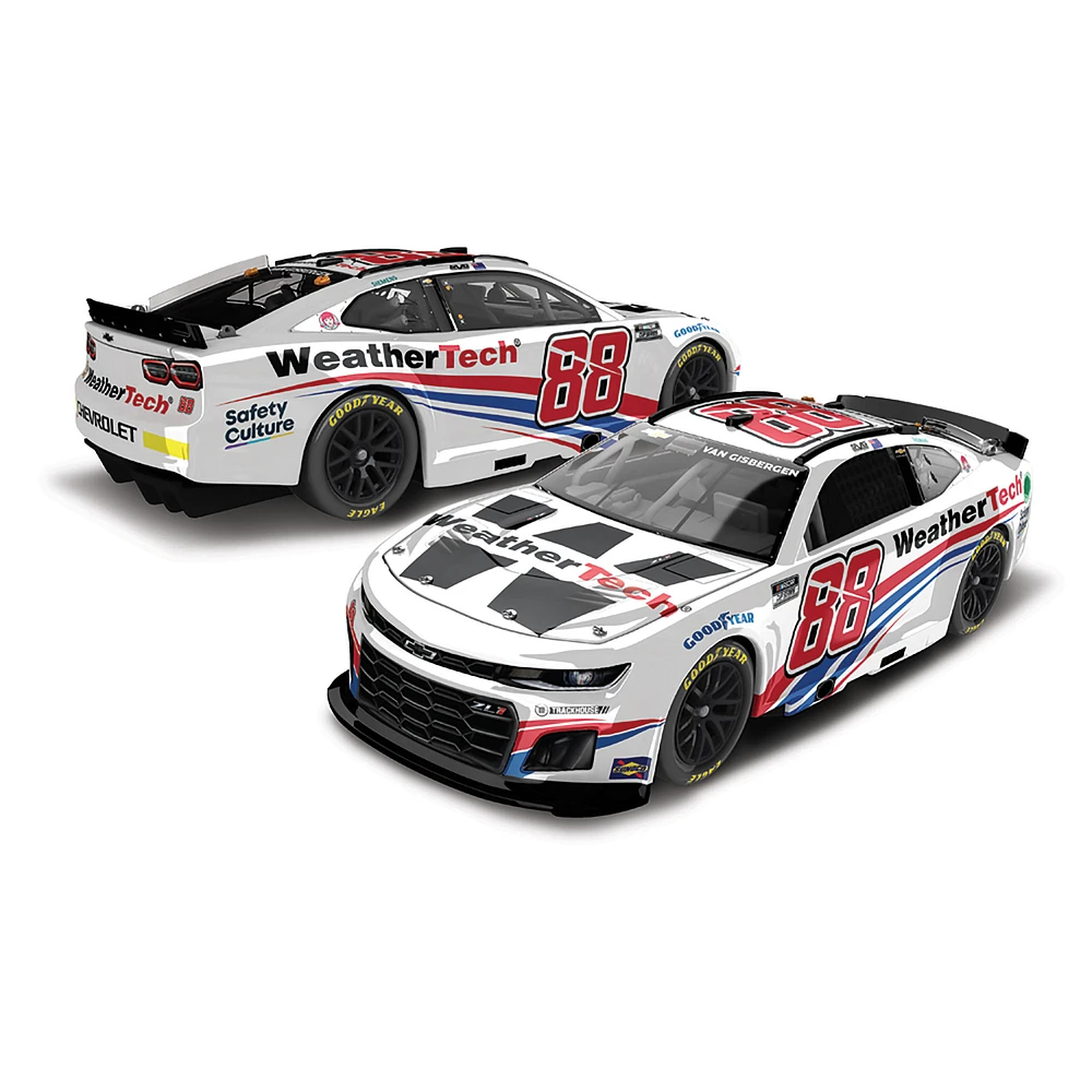 Action Racing Shane van Gisbergen 2025 #88 WeatherTech 1:24 Autographed Regular Paint Die-Cast Chevrolet Camaro