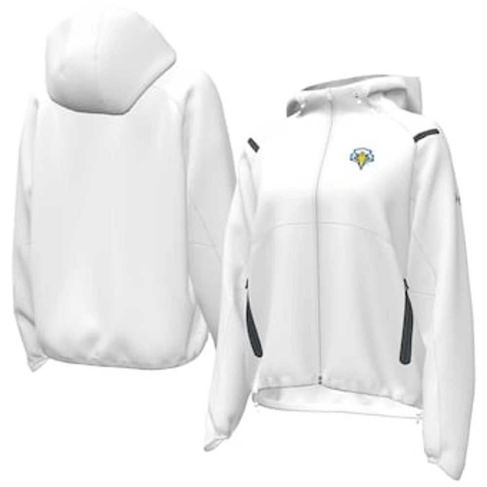 Women's Under Armour White Morehead State Eagles UA Storm Raglan Woven Full-Zip Hoodie