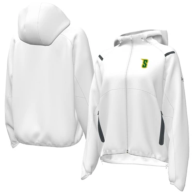 Women's Under Armour White Siena Saints UA Storm Raglan Woven Full-Zip Hoodie