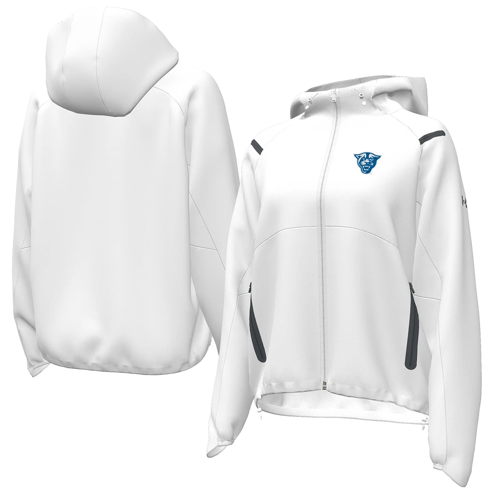 Women's Under Armour White Georgia State Panthers UA Storm Raglan Woven Full-Zip Hoodie