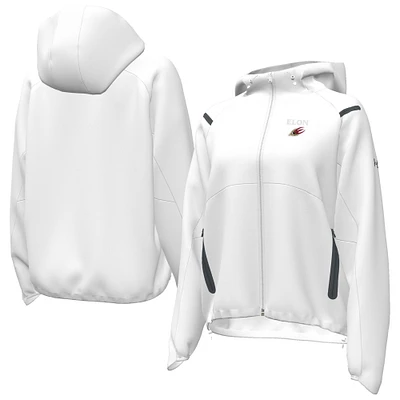 Women's Under Armour White Elon Phoenix UA Storm Raglan Woven Full-Zip Hoodie