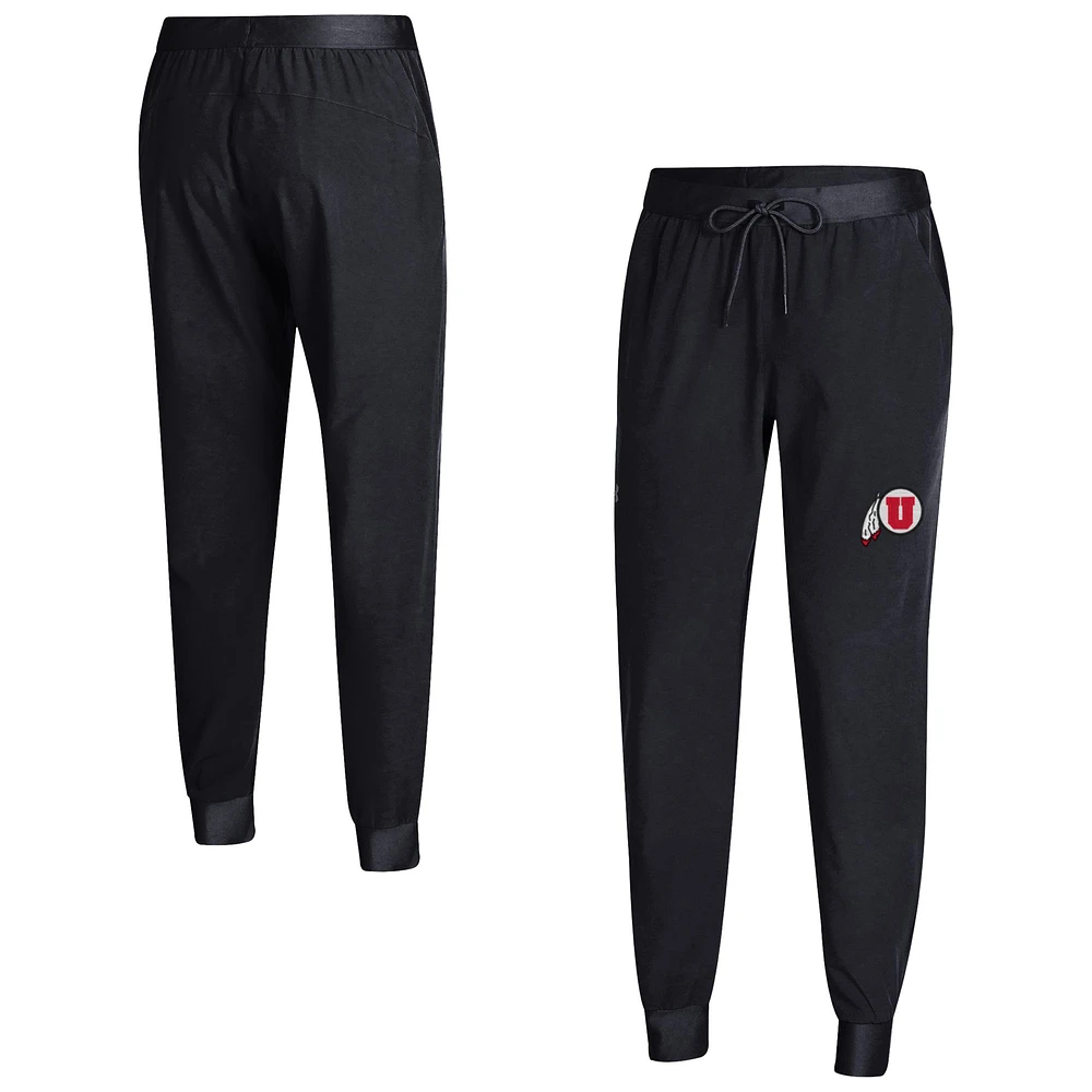 Women's Under Armour Black Utah Utes Sport Woven UA Storm Pants